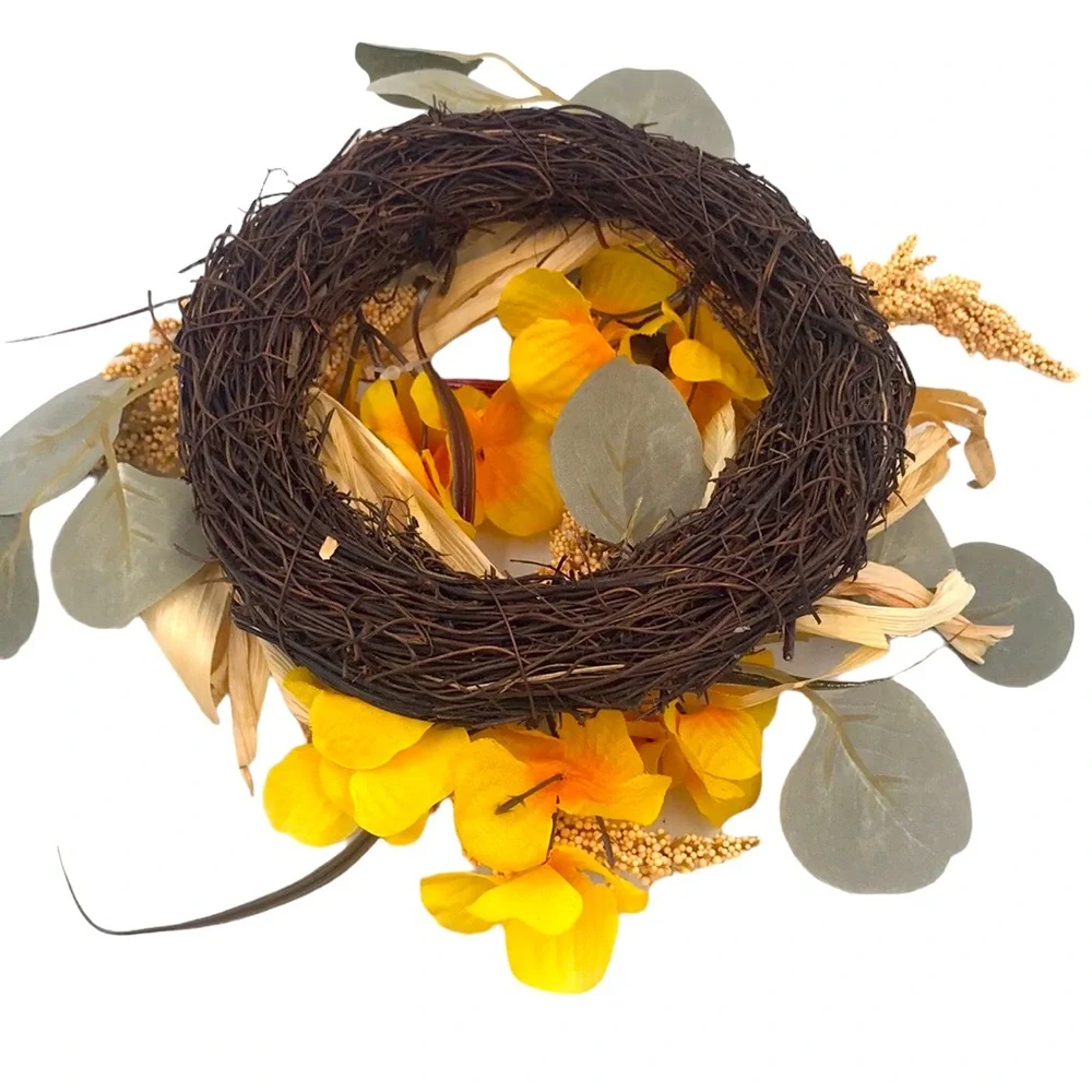 Mini Harvest Wreath Floral Arrangement decor